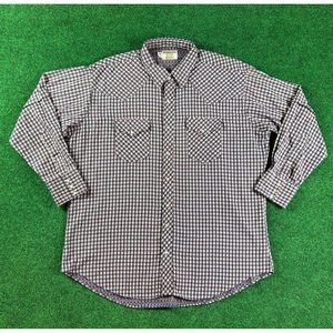Ruddock Red White &‎ Blue Long Sleeve Button Up Shirt Mens Size XL